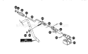Chute Control Rod Diagram and Parts List for 536884790  Craftsman Snow Blower