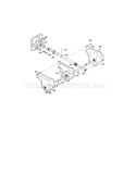 Gear Case Assembly Diagram and Parts List for 536884791  Craftsman Snow Blower