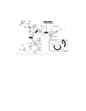 Auger Housing Assembly Diagram and Parts List for 536884791  Craftsman Snow Blower
