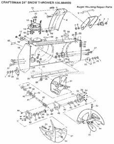 Part Location Diagram of 51404 Craftsman Thrust Collar