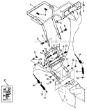 Handle_Assembly Diagram and Parts List for 536884821  Craftsman Snow Blower