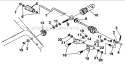 Chute_Control_Rod Diagram and Parts List for 536884821  Craftsman Snow Blower