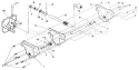 Gear Box Diagram and Parts List for 536884822  Craftsman Snow Blower