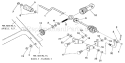 Chute Control Rod Diagram and Parts List for 536884822  Craftsman Snow Blower