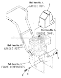 Belt Cover Diagram and Parts List for 536884822  Craftsman Snow Blower