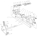 Gear Box Diagram and Parts List for 536885000  Craftsman Snow Blower