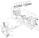 Gear Box Diagram and Parts List for 536885010  Craftsman Snow Blower