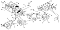 Auger Housing Diagram and Parts List for 536885030  Craftsman Snow Blower