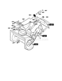Chute Rod Assembly Diagram and Parts List for 536885150  Craftsman Snow Blower