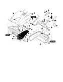Top Cover Assembly Diagram and Parts List for 536885150  Craftsman Snow Blower