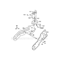 Frame Components Diagram and Parts List for 536885180  Craftsman Snow Blower