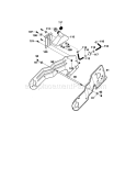 Frame Components Diagram and Parts List for 536885190  Craftsman Snow Blower
