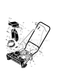 21" 3.8Hp Handle & Discharge Diagram and Parts List for 536885201  Craftsman Snow Blower