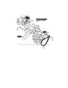 Page B Diagram and Parts List for 536885211  Craftsman Snow Blower