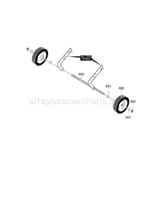 Wheel_Assembly Diagram and Parts List for 536885212  Craftsman Snow Blower