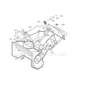 21" 5Hp Chute Rod Diagram and Parts List for 536885213  Craftsman Snow Blower