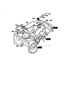 Page H Diagram and Parts List for 536885230  Craftsman Snow Blower