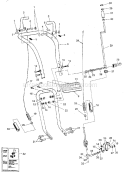 Handle Assembly Diagram and Parts List for 536885410  Craftsman Snow Blower