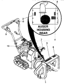 Decals Diagram and Parts List for 536885470  Craftsman Snow Blower