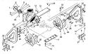 Auger Housing Diagram and Parts List for 536885470  Craftsman Snow Blower
