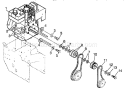 Engine Components Diagram and Parts List for 536885470  Craftsman Snow Blower