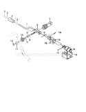 Chute Control Rod Diagram and Parts List for 536885471  Craftsman Snow Blower