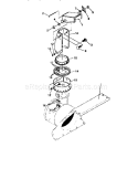 Discharge Chute Diagram and Parts List for 536885471  Craftsman Snow Blower
