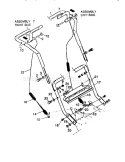Handle Assembly Diagram and Parts List for 536885471  Craftsman Snow Blower