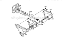 Gearcase Assembly Diagram and Parts List for 536885473  Craftsman Snow Blower