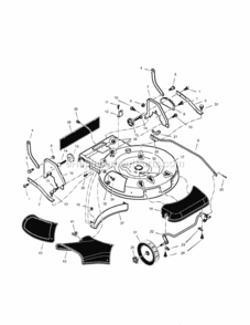 Page C Diagram and Parts List for 536885601  Craftsman Lawn Mower