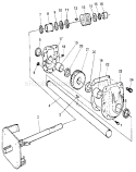 Gear Box Diagram and Parts List for 536885910  Craftsman Snow Blower