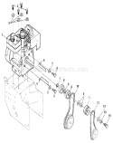 Engine Components Diagram and Parts List for 536885921  Craftsman Snow Blower