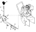 Shift Yoke Repair Diagram and Parts List for 536886120  Craftsman Snow Blower