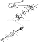 Starter Motor 33290D Diagram and Parts List for 536886120  Craftsman Snow Blower