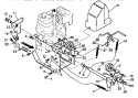Frame Components Repair Diagram and Parts List for 536886120  Craftsman Snow Blower