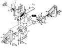 Auger Housing Repair Diagram and Parts List for 536886120  Craftsman Snow Blower