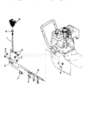 Shift Yoke Diagram and Parts List for 536886121  Craftsman Snow Blower