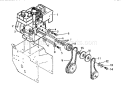 Engine Components Diagram and Parts List for 536886121  Craftsman Snow Blower