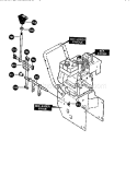 Shift Yoke Diagram and Parts List for 536886140  Craftsman Snow Blower
