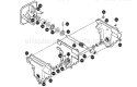 Gear Case Diagram and Parts List for 536886140  Craftsman Snow Blower