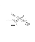 Chute Control Rod Assembly Diagram and Parts List for 536886141  Craftsman Snow Blower