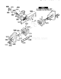 Auger Housing Assembly Diagram and Parts List for 536886150  Craftsman Snow Blower
