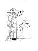 Chute Assembly Diagram and Parts List for 536886160  Craftsman Snow Blower