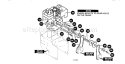 Engine Assembly Diagram and Parts List for 536886180  Craftsman Snow Blower