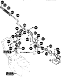 Chute Control Rod Assembl Diagram and Parts List for 536886180  Craftsman Snow Blower