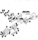 Auger Housing Assembly Diagram and Parts List for 536886180  Craftsman Snow Blower