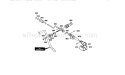 Chute Control Rod Assembly Diagram and Parts List for 536886190  Craftsman Snow Blower