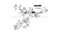 Auger Housing Assembly Diagram and Parts List for 536886190  Craftsman Snow Blower