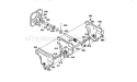 Gear Case Assembly Diagram and Parts List for 536886190  Craftsman Snow Blower