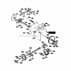 Page C Diagram and Parts List for 536886191  Craftsman Snow Blower